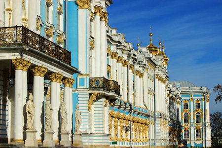 Catherine Palace hall in Tsarskoe Selo (Pushkin), Russia