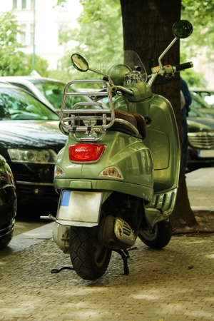  parked at the street in Prague, Czech Republicのeditorial素材