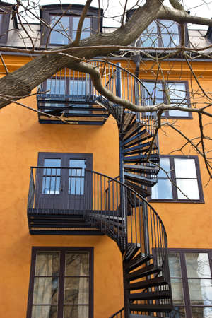 Stairs goes up. Architecture detailsのeditorial素材