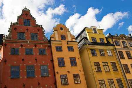 Stortorget place in Gamla stan, Stockholmのeditorial素材