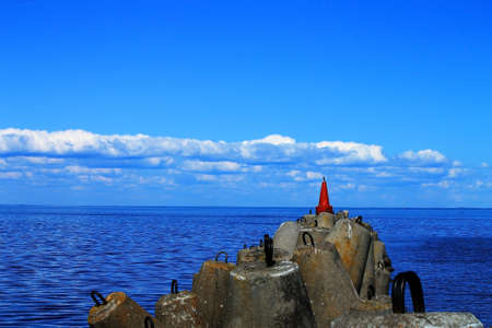 Stones in lakeの写真素材