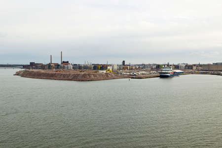 Helsinki ferry portの写真素材