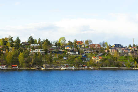 Colorful landscape of Baltic sea coastlineの写真素材