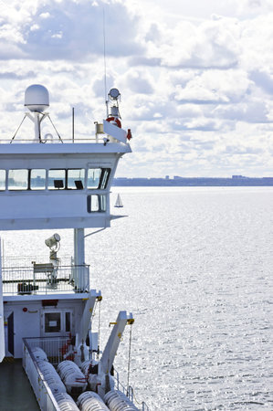 Cruise ship goes to port of Tallinn