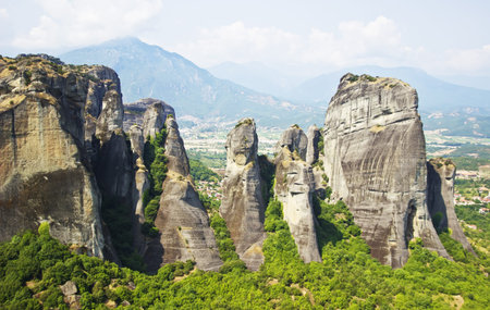Meteora rocks, Greeceの写真素材