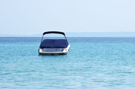 Motorboat on the sea