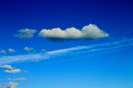 Blue sky with clouds