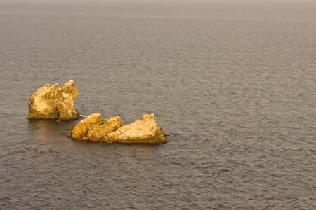 seascape with rocks