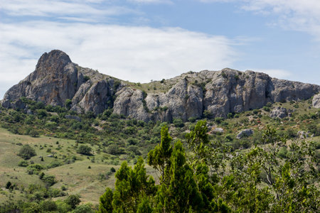 South Crimea coastline mountain landscape