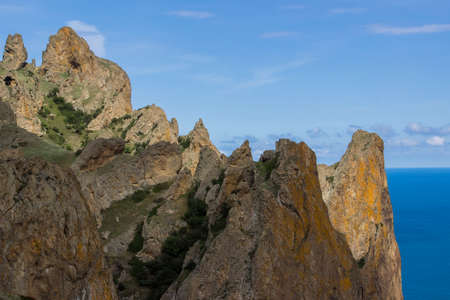 Mountain landscape of Karadag volcano. South Crimeaの写真素材