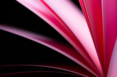 Red paper background with black backの写真素材