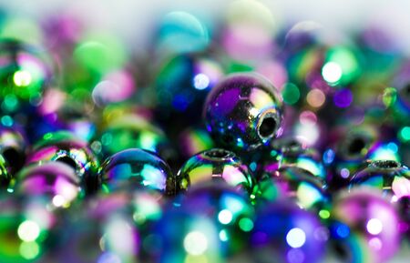 Blue Beads Abstract IIの写真素材
