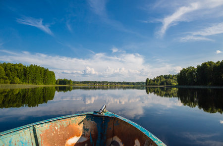 View from a boat in the summer.
