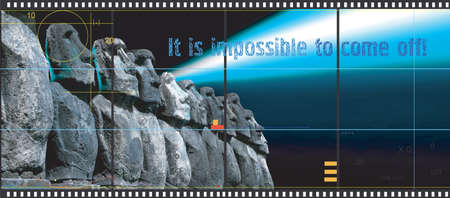 Concept of advertising of cinemaの写真素材