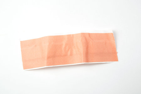 medical bactericidal adhesive plaster on white isolated background