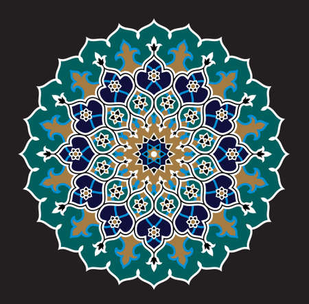 Traditional Arabic Ornamentのイラスト素材