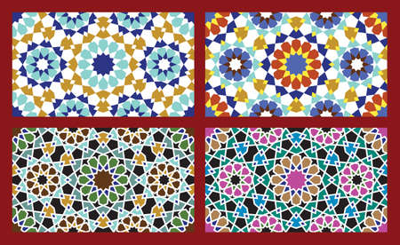 Set of Traditional Morocco Patternsのイラスト素材