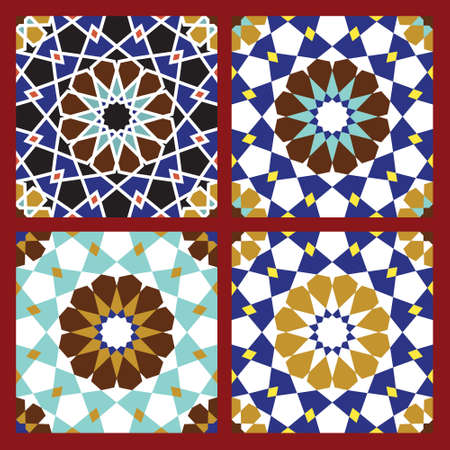 Set of Traditional Morocco Patternsのイラスト素材
