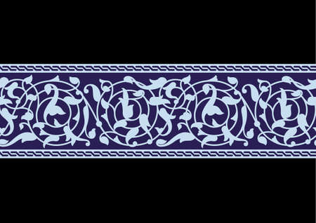 Traditional Arabic Borderのイラスト素材