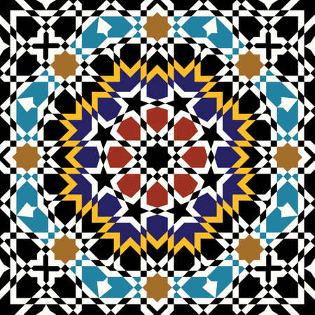 Traditional Morocco Patternのイラスト素材