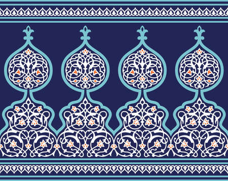Traditional Arabic Borderのイラスト素材