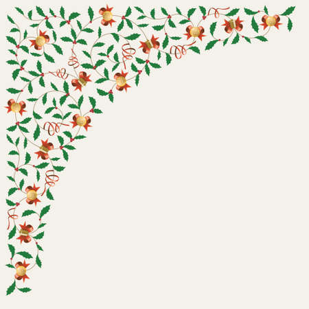 Merry Christmas Cornerのイラスト素材