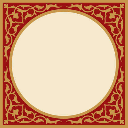 floral frameのイラスト素材