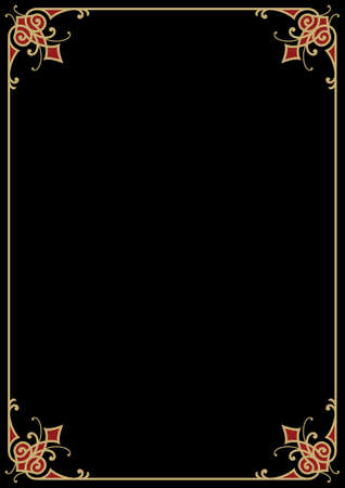 Traditional Victorian Design Frameのイラスト素材