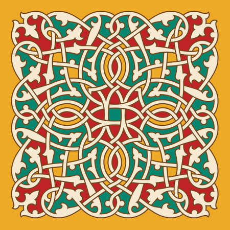 Traditional Classic Design Interlaced Ornamentのイラスト素材