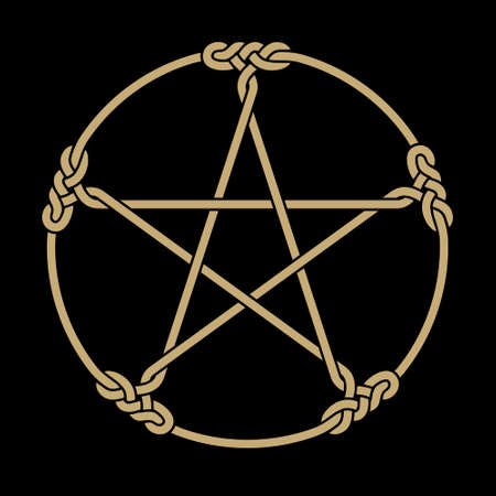 Five Point Star Interlaced Ornamentのイラスト素材