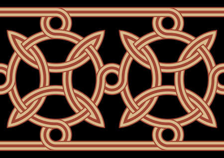 Ancient Celtic Seamless Borderのイラスト素材