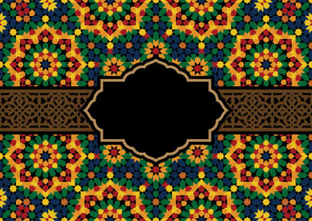 Design Template with Morocco Ornamentのイラスト素材