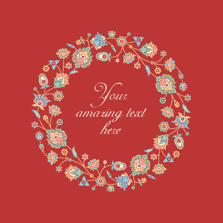 Vintage Red Greeting Cardのイラスト素材