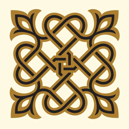 Arabic Floral Ornament. Traditional Islamic Design. Mosque decoration element.のイラスト素材