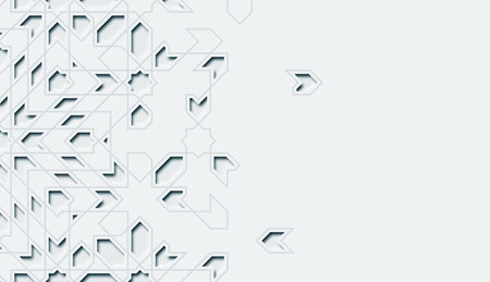 Modern architecture abstract design template. Eastern style element. Luxury ornamental decoration....