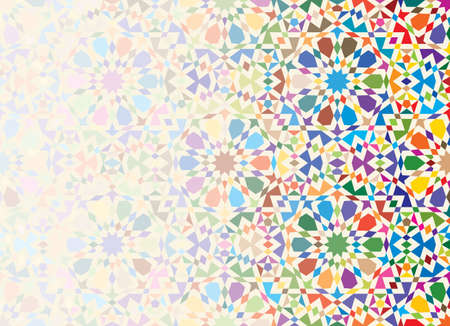 Template for Business card, invitation. Vector illustration. Morocco, Arabic, Indian, Turkish, Ottoman motifs.のイラスト素材