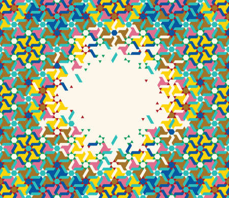 Morocco Disintegration Template. Islamic Mosaic Design. Abstract Background.のイラスト素材