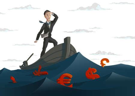 Ocean moneyのイラスト素材