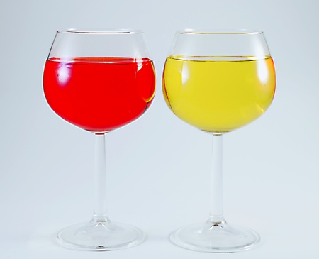 Glasses for wineの写真素材