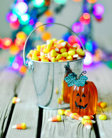 Decorations for Halloween scary beautiful in the holiday season.