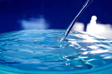 Water is blue  cold fresh sparkling clean.の写真素材