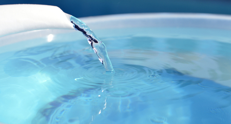 Water is blue  cold fresh sparkling clean.の写真素材