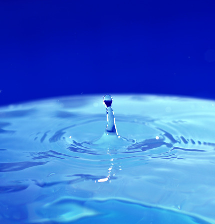 Water is blue  cold fresh sparkling clean.の写真素材