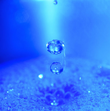 Water is blue  cold fresh sparkling clean.の写真素材