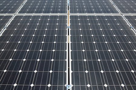 Solar panel flat surface for collecting solar energy.