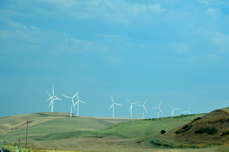Windmill device for generating electricity from wind.