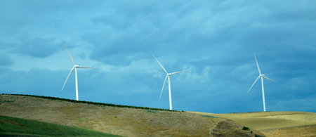 Windmill device for generating electricity from wind.