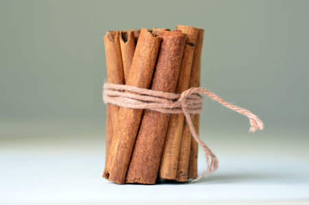 Cinnamon sticks spice smelling brown for holiday baking