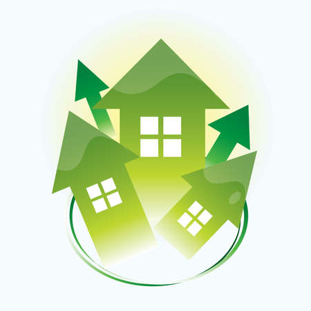 Eco housesのイラスト素材