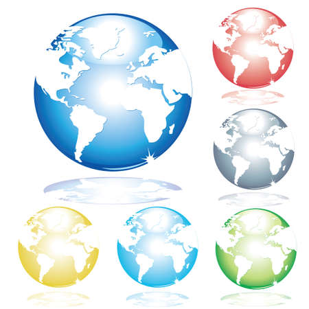 Earth, illustratedのイラスト素材